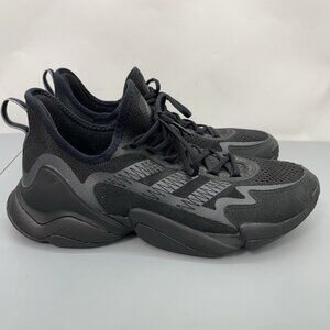 Adidas Mahomes Impact FLX Training Shoes Sneakers Athletic Triple Black Mens 11